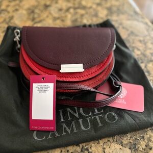 Vince Camuto Gema color block crossbody in bitten multi with silver hardware